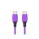 CABLE USB-C A USB-C Q-CONNECT PVC LONGITUD 2M MORADO