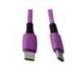 CABLE USB-C A USB-C Q-CONNECT PVC LONGITUD 2M MORADO