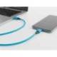 CABLE USB-C A USB-C Q-CONNECT PVC LONGITUD 2M AZUL