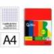 CUADERNO ESPIRAL LIDERPAPEL DIN A4 SMART TAPA BLANDA 80H 75GR CUADRO 4 MM CON MARGEN PACK 5+1 COLORES SURTIDOS