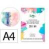 BLOC PAPEL MULTITECNICA LIDERPAPEL DIN A4 PARA ACRILICO OLEO Y GOUACHE 20 HOJAS GRAMAJE 260G/M2