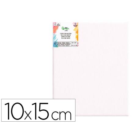 BASTIDOR LIDERPAPEL 0P LIENZO GRAPADO PARTE TRASERA ALGODON 100% BORDES MADERA 10X15 CM GRAMAJE 280G/M2 CERTIFICADO