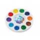 PALETA PLASTICO LIDERPAPEL PARA PINTURA REDONDA CON 10 HUECOS 17 CM