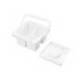 CUBO LIMPIADOR DE PINCELES LIDERPAPEL DE PLASTICO CON ASA TRANSPORTABLE 13X13X9 CM