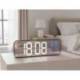 RELOJ Q-CONNECT DE PARED Y SOBREMESA DIGITAL CON TEMPERATURA 230X35X70 MM