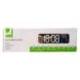 RELOJ Q-CONNECT DE PARED Y SOBREMESA DIGITAL CON TEMPERATURA 230X35X70 MM
