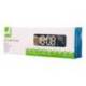 RELOJ Q-CONNECT DE PARED Y SOBREMESA DIGITAL CON TEMPERATURA 230X35X70 MM