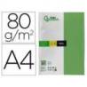 Papel color Liderpapel color verde A4 80 g/m2 100 hojas
