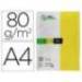 Papel color Liderpapel color limon A4 80g/m2 100 hojas