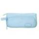 ESTUCHE PORTATODO LIDERPAPEL MINIBAG 2 CREMALLERAS CON BOLSILLO INTERIOR AZUL PASTEL 211 X 100 X 70 MM