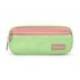 ESTUCHE PORTATODO LIDERPAPEL DUO 3 CREMALLERAS CON BOLSILLOFRONTAL VERDE PASTEL 220X90X70MM