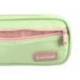 ESTUCHE PORTATODO LIDERPAPEL DUO 3 CREMALLERAS CON BOLSILLOFRONTAL VERDE PASTEL 220X90X70MM