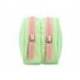 ESTUCHE PORTATODO LIDERPAPEL DUO 3 CREMALLERAS CON BOLSILLOFRONTAL VERDE PASTEL 220X90X70MM