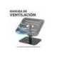 SOPORTE PARA PORTATIL FELLOWES ALUMINIA CON PEANA NEGRO 280X245X65 MM
