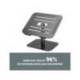 SOPORTE PARA PORTATIL FELLOWES ALUMINIA CON PEANA NEGRO 280X245X65 MM