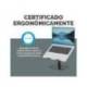 SOPORTE PARA PORTATIL FELLOWES ALUMINIA CON PEANA NEGRO 280X245X65 MM