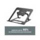 SOPORTE PARA PORTATIL FELLOWES ALUMINIA PLEGABLE NEGRO 315X230X20 MM