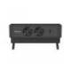 REGLETA FELLOWES SOBREMESA 1 TOMA + USB A/C NEGRO