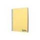 CUADERNO ESPIRAL LIDERPAPEL A7 MICRO WONDER TAPA PLASTICO 100H 90 GR CUADRO 5MM 4 BANDAS COLOR AMARILLO