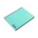 Bloc Liderpapel DIN A6 micro wonder 120 hojas cuadro 5mm 4 bandas tapa plástio 90 gr color verde