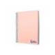 Bloc Liderpapel DIN A6 micro wonder 120 hojas cuadro 5mm 4 bandas tapa plástio 90 gr color rosa