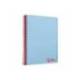Bloc Liderpapel DIN A6 micro wonder 120 hojas cuadro 5mm 4 bandas tapa plástio 90 gr color azul