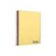 CUADERNO ESPIRAL LIDERPAPEL DIN A6 MICRO WONDER CUADRICULA 5MM 4 BANDAS COLOR AMARILLO 120H