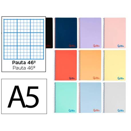 Bloc Liderpapel DIN A5 wonder rayado n.46 80 hojas tapa plástico 90gr color “no se puede elegir”
