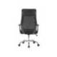 SILLA Q-CONNECT DIRECCION BERGAMO MALLA/SIMILPIEL ALT MAX 1210MM ANCH 520MM PROF 480MM RUEDAS PREMIUM NEGRO