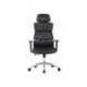 SILLA Q-CONNECT DIRECCION AUREA SIMILPIEL ALT MAX 1400 MM ANC 520 MM PROF 510 MM RUEDAS PREMIUM NEGRO