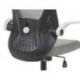 SILLA Q-CONNECT OFICINA TERNI MALLA ALT MAX 1050 MM ANC 500 MM PROF 480 MM COLOR GRIS CUERPO NEGRO