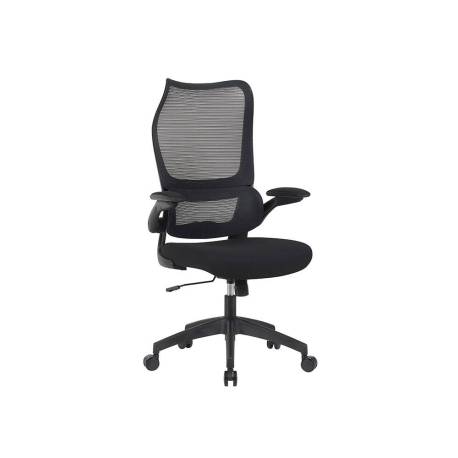 SILLA Q-CONNECT OFICINA CATANIA MALLA ALT MAX 1230 MM ANC 510 MM PROF 490 MM RUEDAS PREMIUM COLOR NEGRO