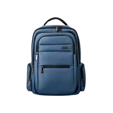 MOCHILA ANTARTIK VOLT 5 COMPARTIMENTOS COLOR AZUL MARINO INTERIOR TURQUESA 450X180X330 MM