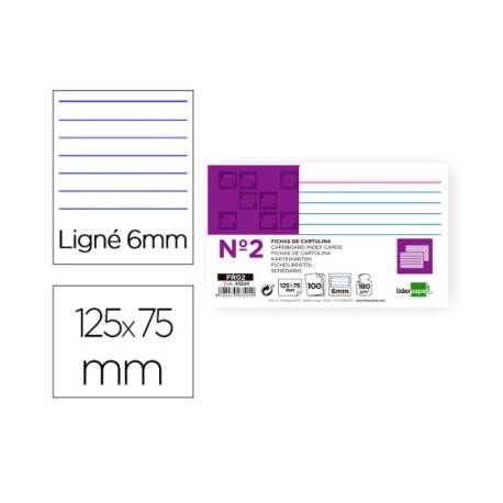 Ficha rayada marca Liderpapel N2