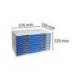 MODULO CAJONES SOBREMESA EXACOMPTA CLASSIC 10 CAJONES POLIESTIRENO DIN A3 GRIS CLARO/AZUL 576X320X350 MM