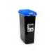 CONTENEDOR PARA RECICLAJE PLASTICFORTE 25 L CON TAPA COLOR AZUL PARCHIS