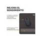 ALFOMBRILLA PARA RATON FELLOWES CON REPOSAMUÑECAS BREYTA NEGRO 250X210X25 MM