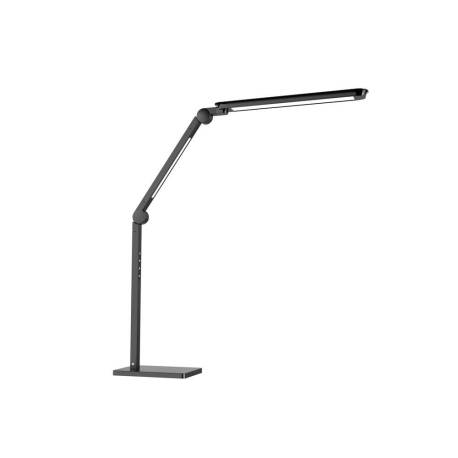 LAMPARA DE ESCRITORIO CEP ALLIANCE LED CON PINZA Y MODULOS GIRATORIOS COLOR NEGRO 180X115X950 MM