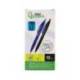 BOLIGRAFO LIDERPAPEL PUNTA 1 MM RETRACTIL CON CLIP ACABADO SOFT TOUCH TINTA AZUL CUERPO AZUL CIELO