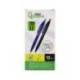 BOLIGRAFO LIDERPAPEL PUNTA 1 MM RETRACTIL CON CLIP ACABADO SOFT TOUCH TINTA AZUL CUERPO VERDE