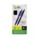 BOLIGRAFO LIDERPAPEL PUNTA 1 MM RETRACTIL CON CLIP ACABADO SOFT TOUCH TINTA NEGRA CUERPONEGRO