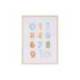 PIZARRA BLANCA BI-OFFICE MAGNETICA ACERO LACADO BLANCO MARCO DE MADERA CON NUMEROS PARA NIÑOS 600X450 MM