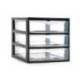 CAJONERA PLASTIFORTE TAJO 3 CAJONES COLOR NEGRO 180X230X170 MM