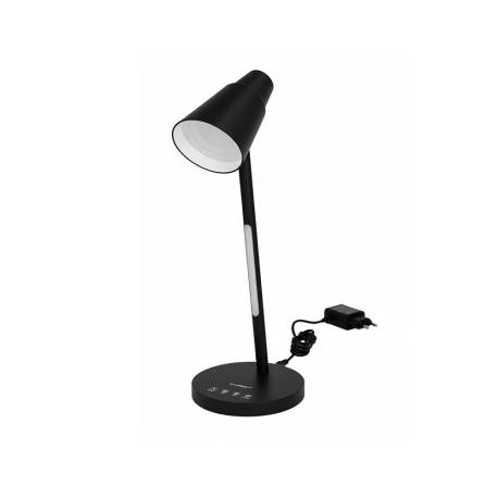 LAMPARA DE OFICINA Q-CONNECT SOBREMESA ABS TACTIL 6W 32 LED 150LM COLOR NEGRO