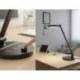 LAMPARA DE OFICINA Q-CONNECT SOBREMESA PROFESIONAL ABS 80 LEDS 7 W CON INTERRUPTOR COLOR NEGRO