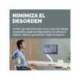 REGLETA FELLOWES SOBREMESA 1 TOMA + USB A + USB C COLOR BLANCO