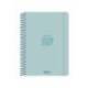 AGENDA ESCOLAR LIDERPAPEL 26-27 ESPIRAL BASIC 2 DIAS PAGINA A5 BILINGUE 70G PAPEL FSC TURQUESA