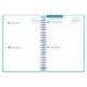 AGENDA ESCOLAR LIDERPAPEL 26-27 ESPIRAL BASIC 2 DIAS PAGINA A5 BILINGUE 70G PAPEL FSC AZUL TURQUESA