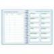 AGENDA ESCOLAR LIDERPAPEL 26-27 ESPIRAL BASIC 2 DIAS PAGINA A5 BILINGUE 70G PAPEL FSC AZUL TURQUESA