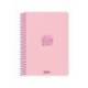 AGENDA ESCOLAR LIDERPAPEL 26-27 ESPIRAL BASIC SEMANA VISTA A5 BILINGUE 70G PAPEL FSC ROSA
